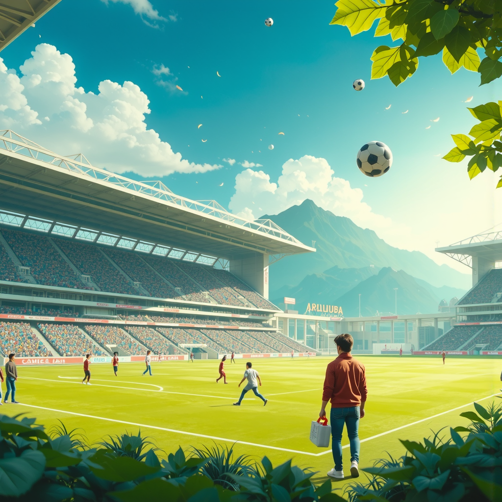 Shuttle Jaguar - Fantasy environment in a stadium.