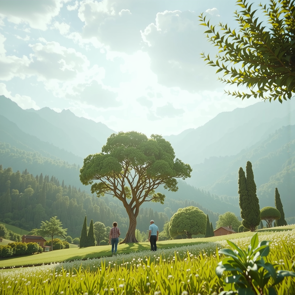 Shuttle Jaguar - render of dreamy beautiful landscape, dreamy, by herbaceous plants, artger, large scale, details vintage photo hyper realistic ultra realistic photo realistic photography, unreal engine, high detailed, 8 k