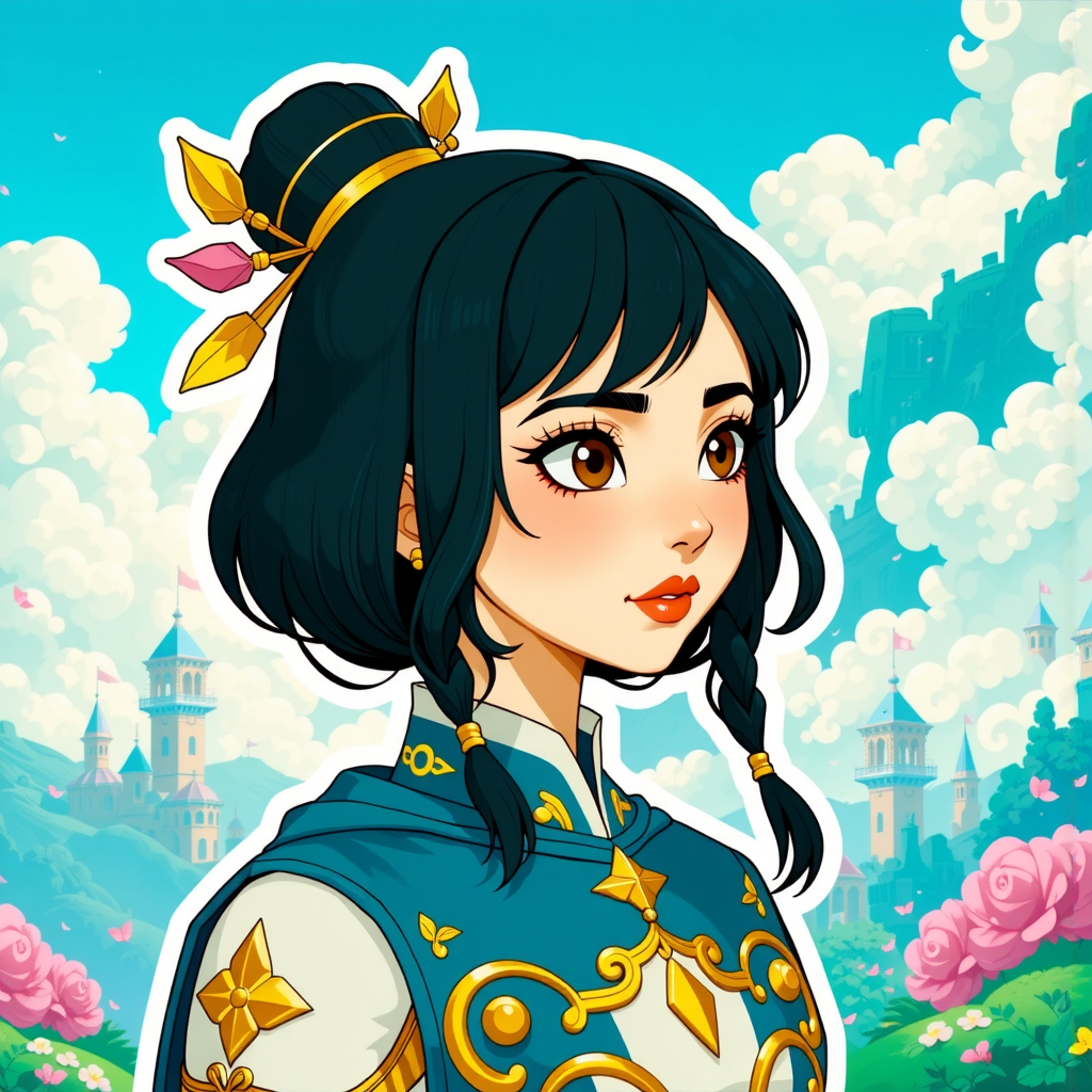 Shuttle Jaguar - Cute young female paladin character.