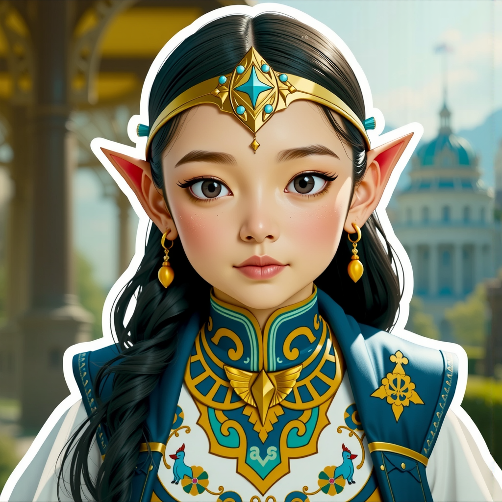 Shuttle Jaguar - Cute girl in medieval attire.
