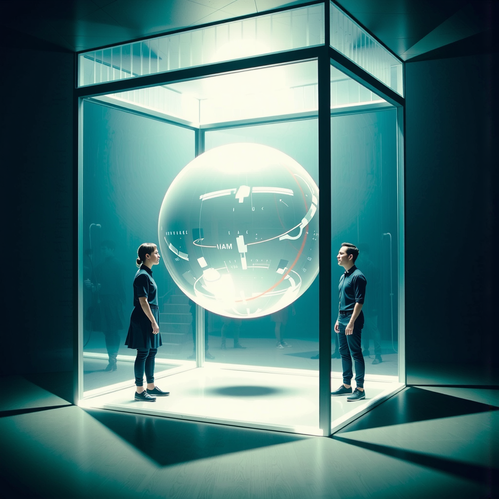 Shuttle Jaguar - A bubble in a small cage.