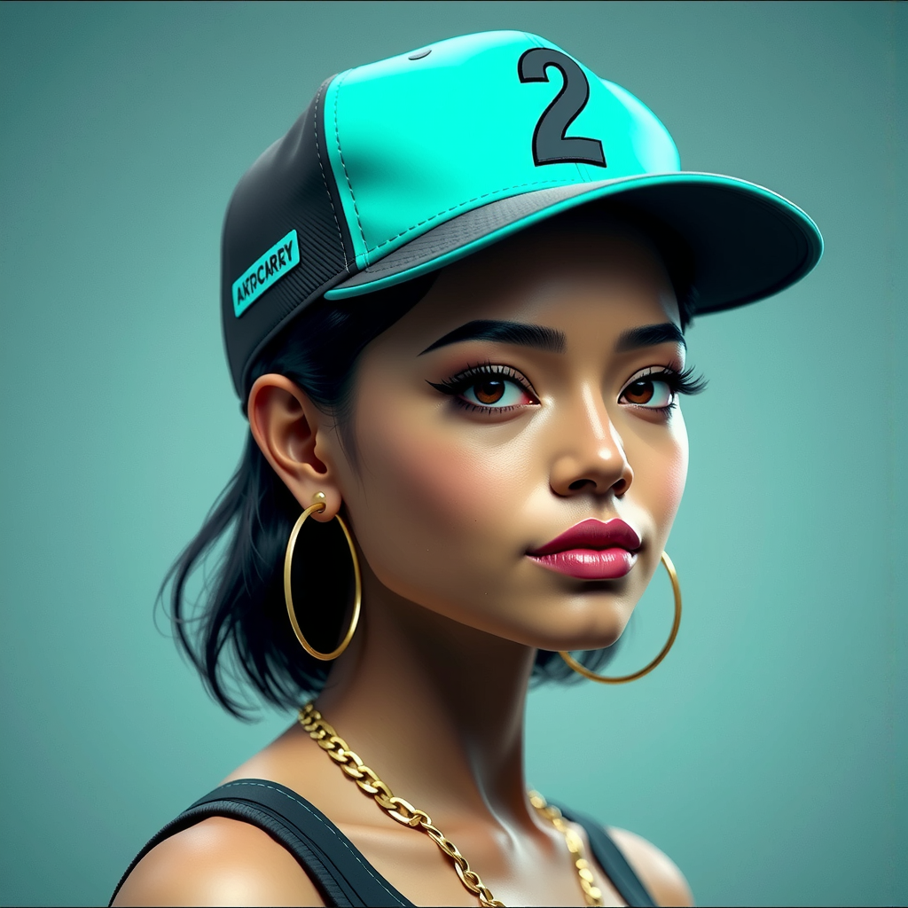 Shuttle Jaguar - 2 d character design, female rapper, vector art, digital art, portrait, 4 k, 8 k, sharp focus, smooth, illustration, concept art, music artist