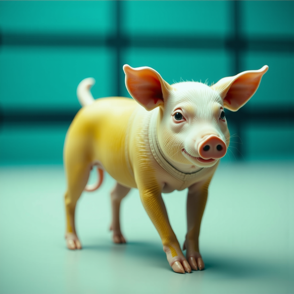 Shuttle Jaguar - A realistic hybrid of a pig and dog.