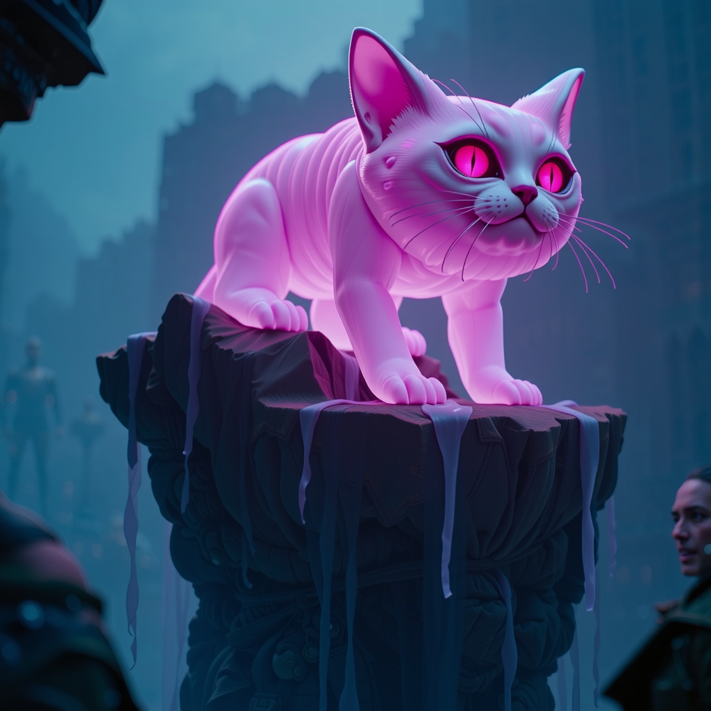 Shuttle Jaguar - Epic cat with glowing eyes.