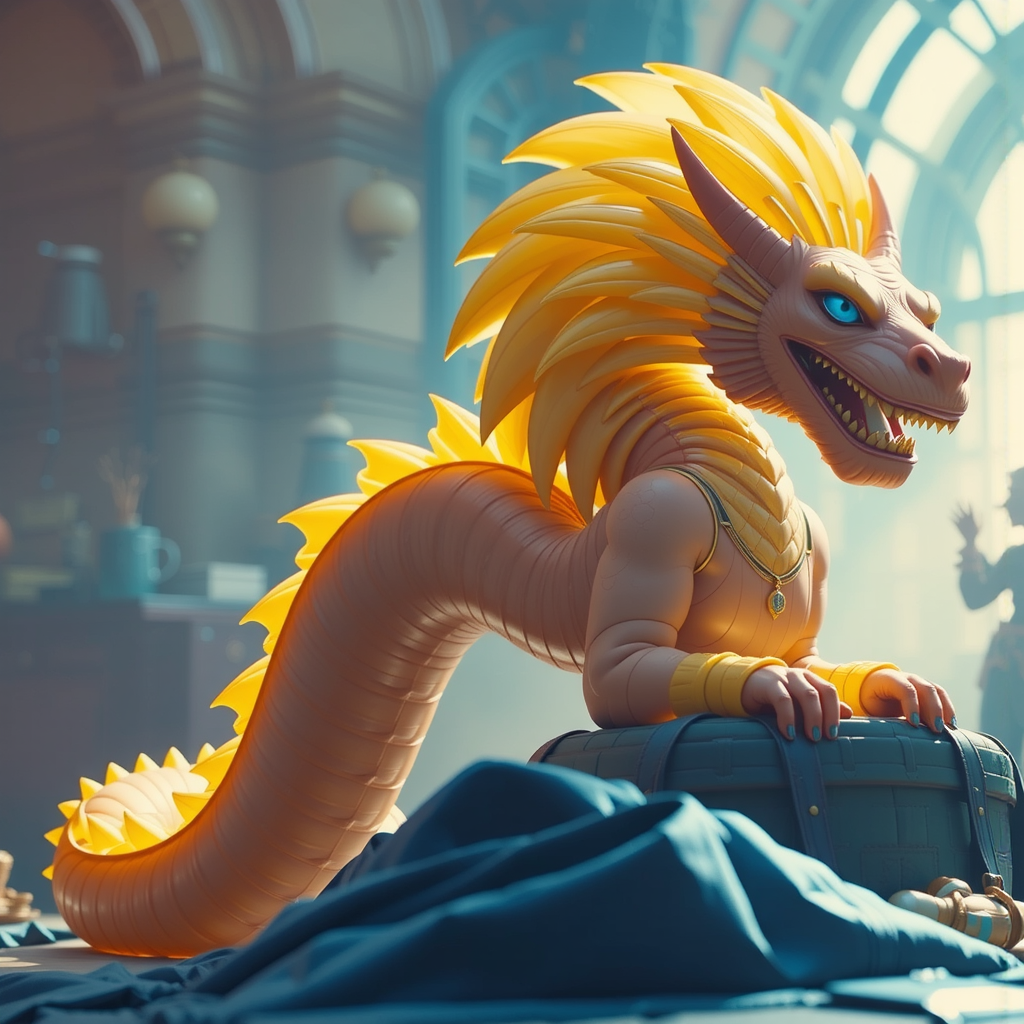 Shuttle Jaguar - Golden Serpent Cloud Mount.