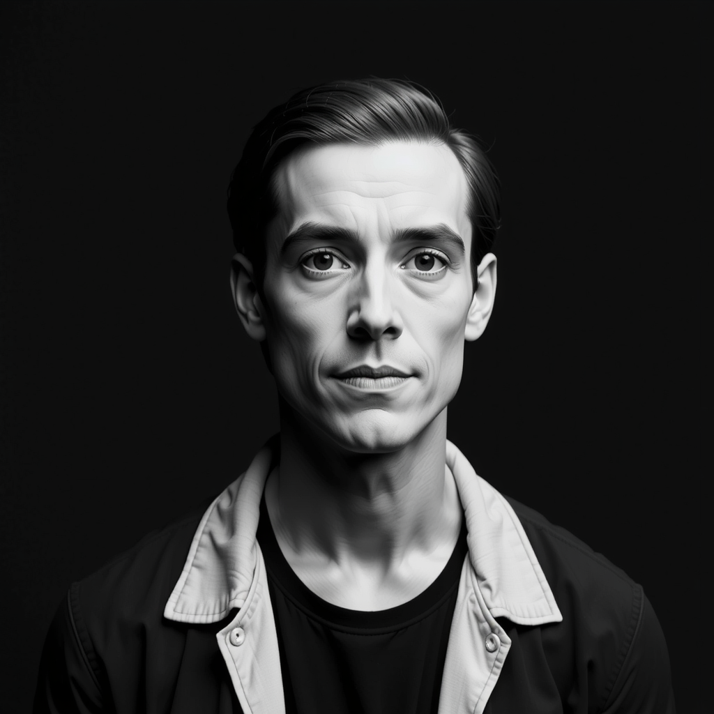 Shuttle Jaguar - Headshot of a male artist.
